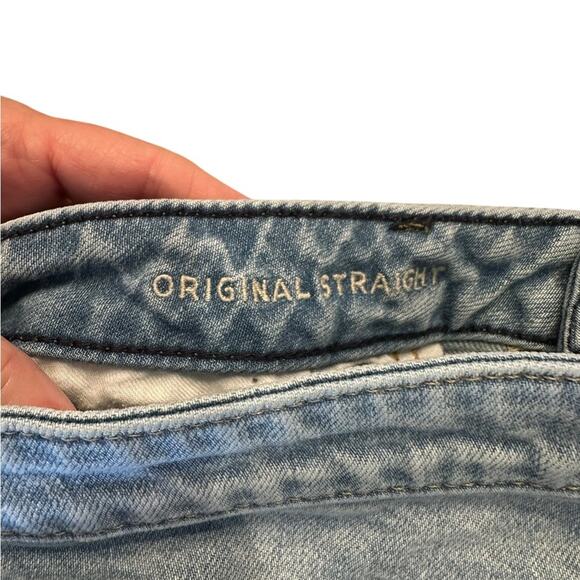 American Eagle Original Straight Flex Men's 32 x 34 Medium Wash Blue Jeans - Picture 5 of 9